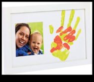 Happy Handprints Dağınıklık Olmayan Bebek Sanat Malzemeleri Yaratıcı İfade İçin